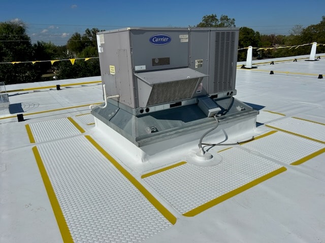 Commercial membrane roofing project